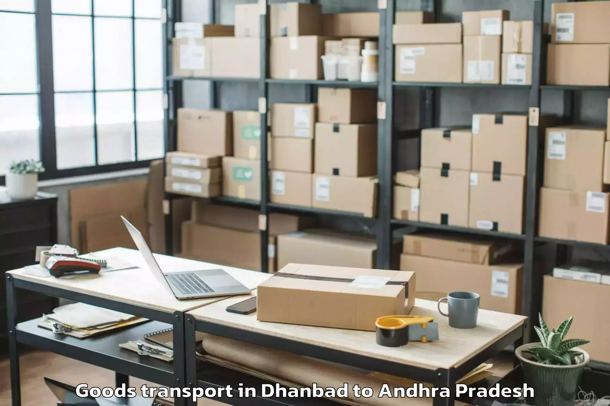 Affordable Dhanbad to Makavarapalem Goods Transport